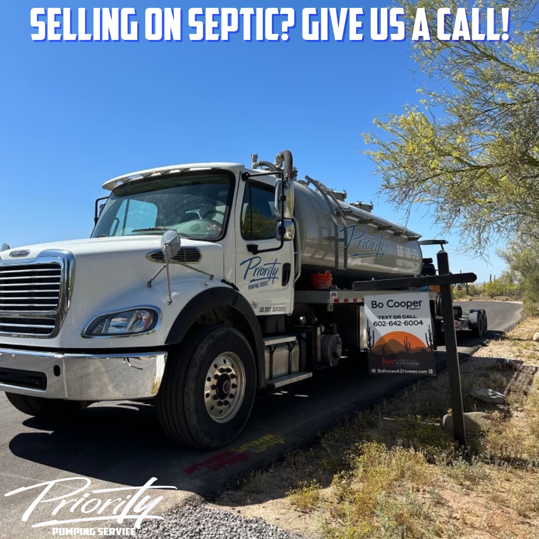 The best Arizona realtors know to call Priority Pumping when selling on septic!
Did you know? ADEQ Septic Inspections are good for 6 months! Don't let a failing septic inspection derail your client's sale. Get your inspection done right away and give your seller and yourself peace of mind!
Call or text us at Call or text us to schedule your ADEQ Inspection today at 602 602 5751.
#prioritypumping #adeqinspection #septicinspection #homebuyer #realestate #arizonarealestate #septictank #septicsystem #homeinspection #septicservice #gilbert #arizona