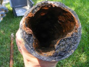 cast iron sewer line issues