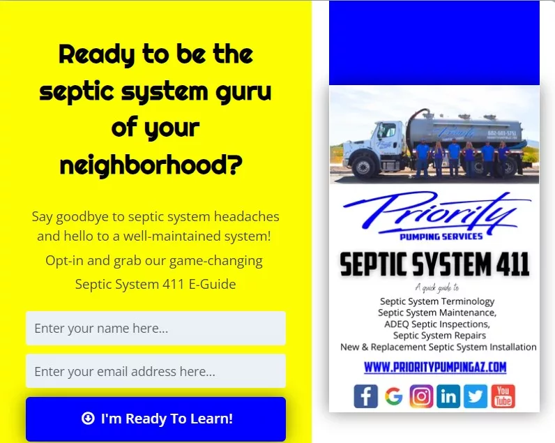 Priority Pumping Septic System 411 Guide