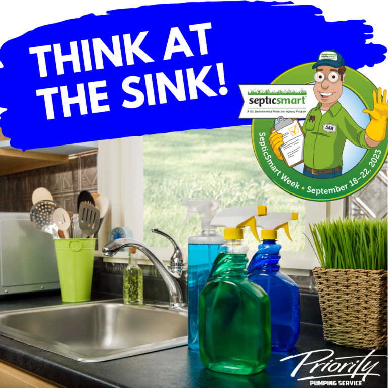 THINK AT THE SINK! Septic Smart Week 2023