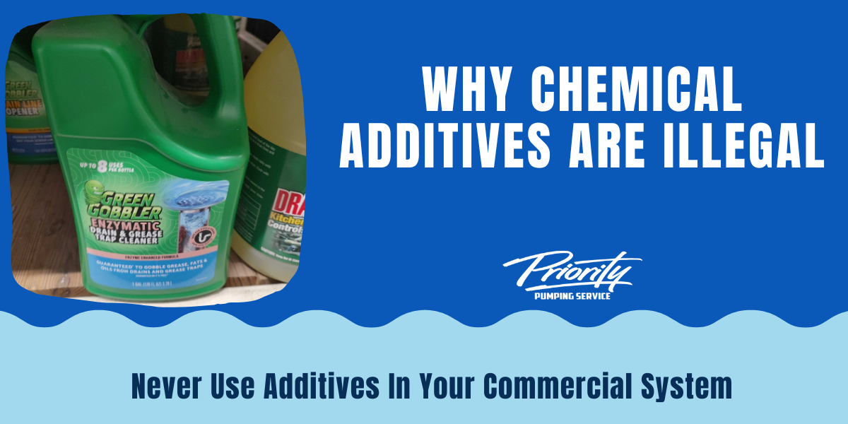 Chemicals and Additives in Grease Traps Are Illegal
