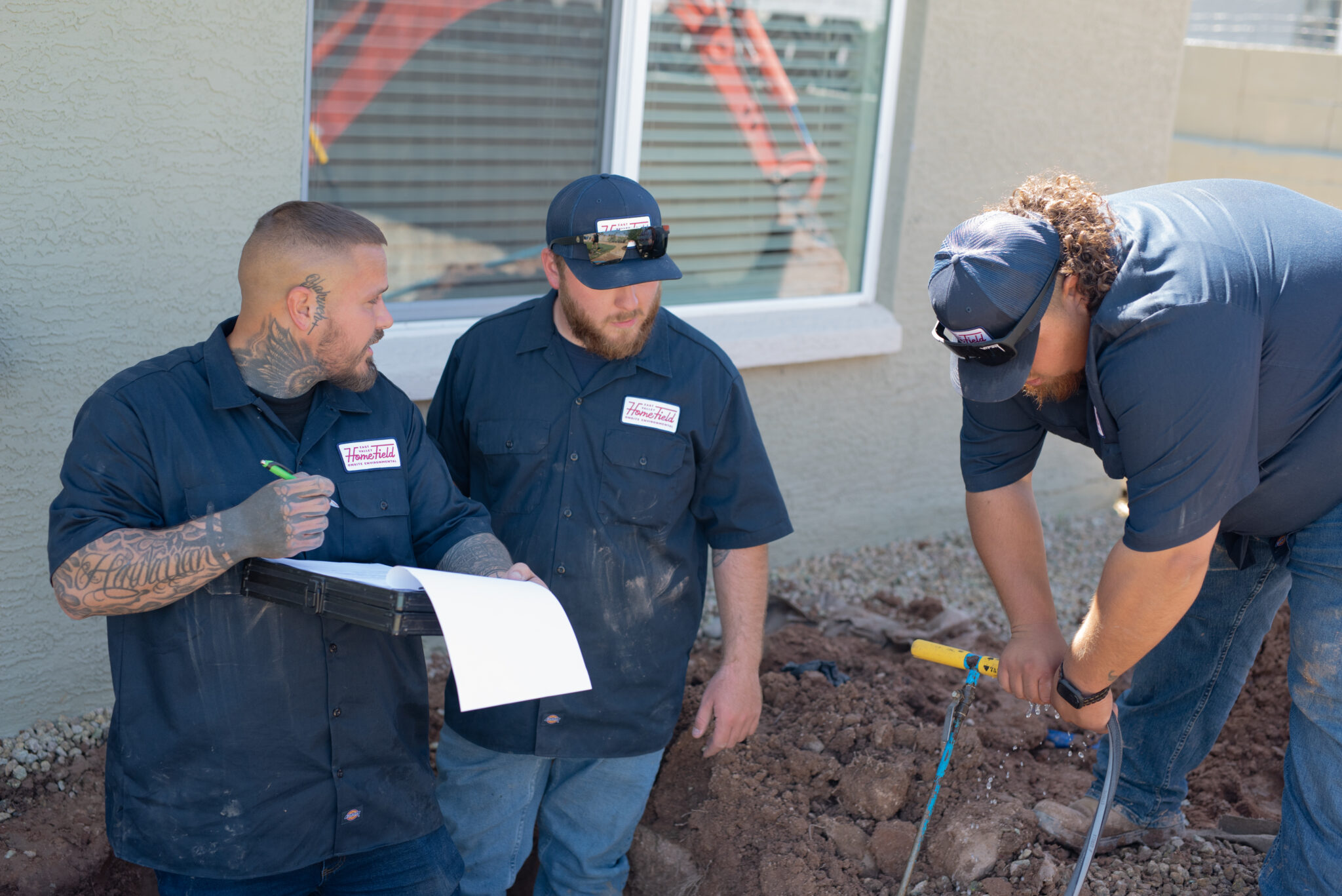 HomeField East Valley Crew Doing an ADEQ Septic Inspection for a Seller