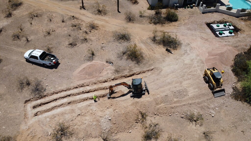 Drainfield Installation Because of Drainfield Failure